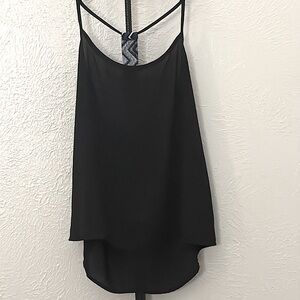 Bella D. Black and Blue Backless Camisole